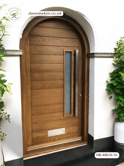 arch door contemporary style made from oak