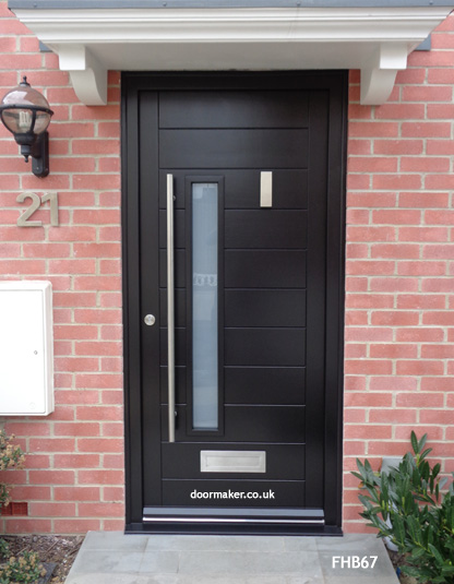 black contemporary door