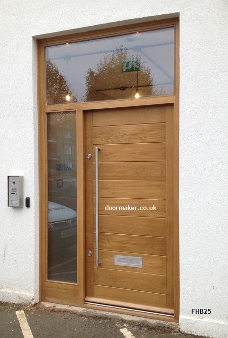 contemporary oak door fhb25
