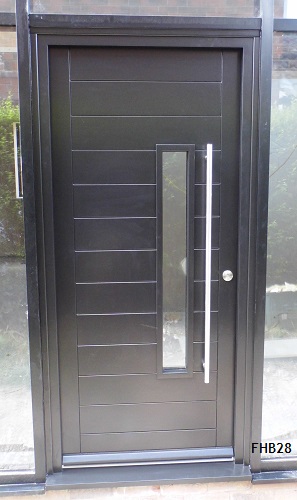 black contemporary door