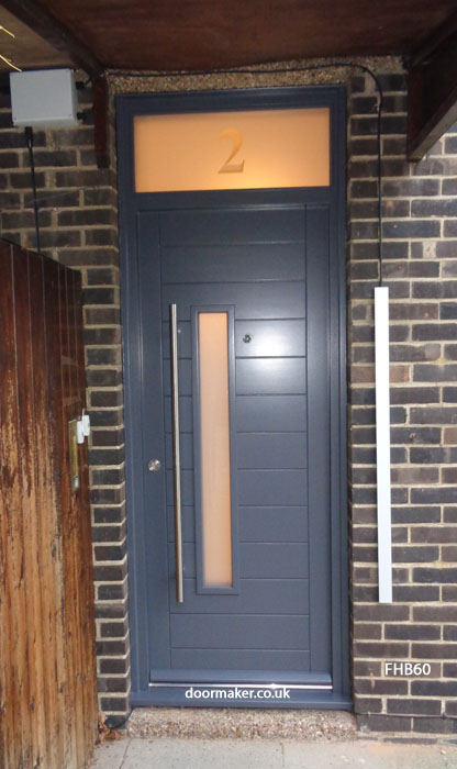 contemporary slate grey door