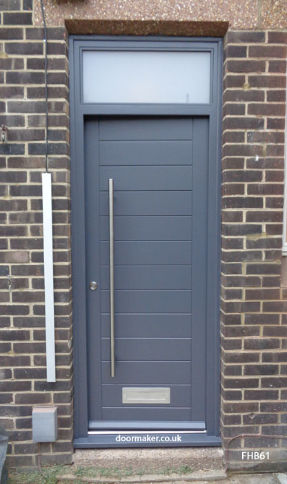 contemporary slate grey door