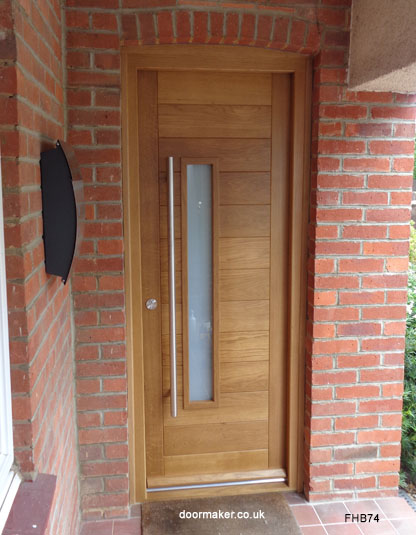 oak contemporary door left vision
