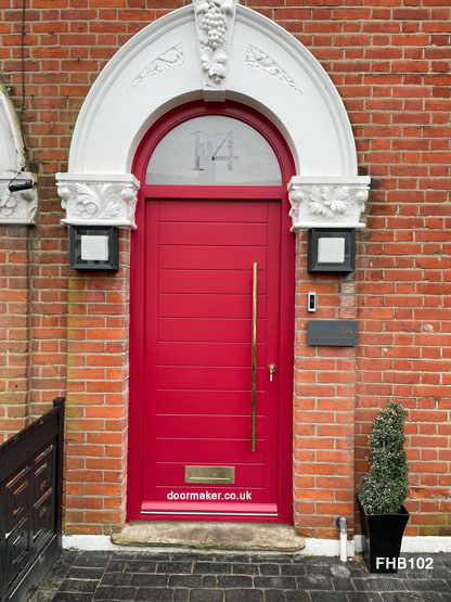 contemporary door farrow and ball rectory red 