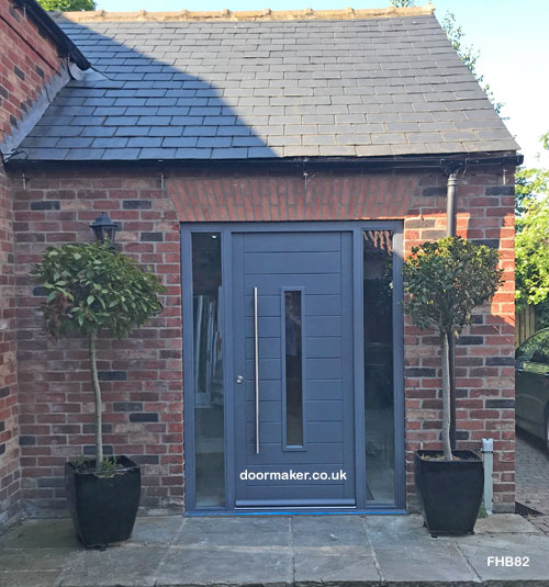 slate grey contemporary door