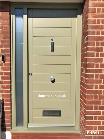 contemporary door and frame - RAL colour