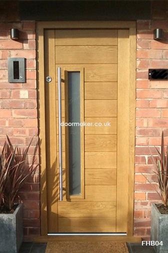 contemporary front door all wood