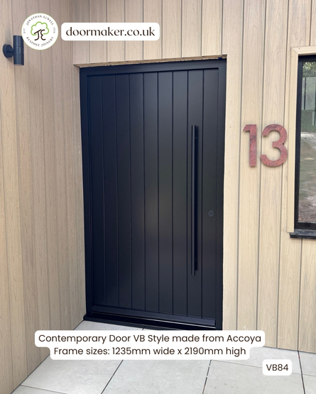 accoya door contemporary style black