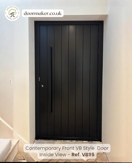 accoya door contemporary finished black