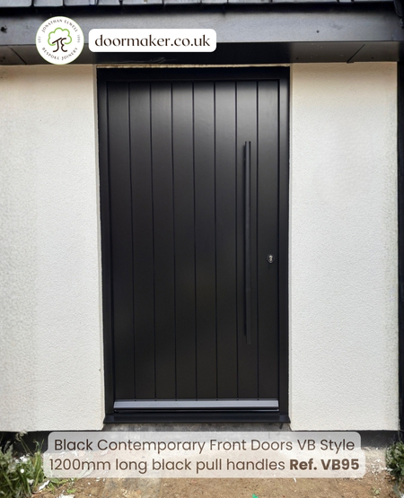 black contemporary door accoya