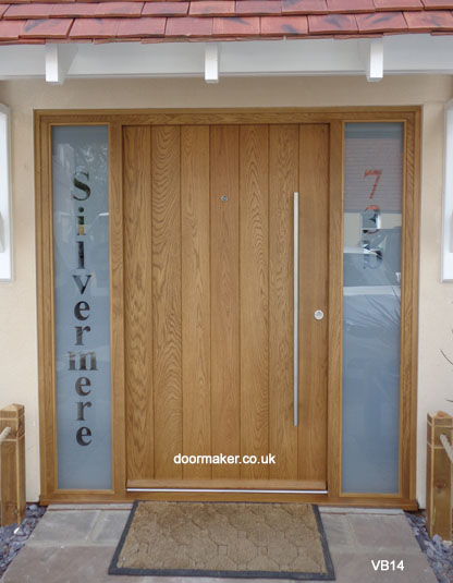 contemporary doors vertical boarded