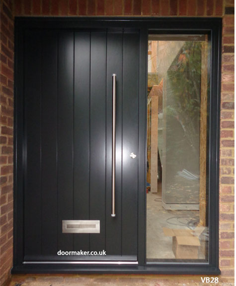 contemporary door ral7021 black grey
