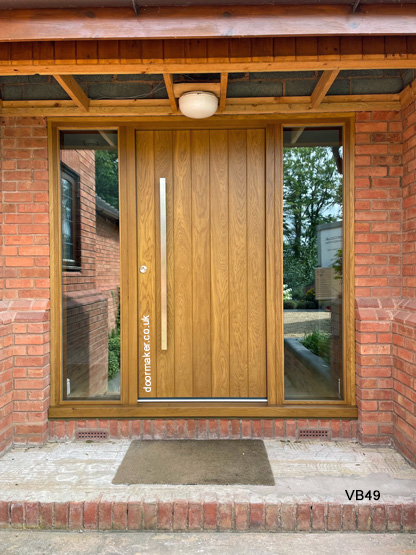 oak contemporary door sidelights
