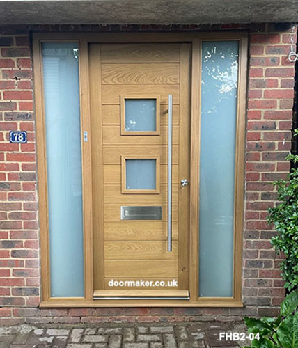 contemporary front doors 2 glass panes