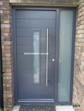 contemporary door and frame sidelight