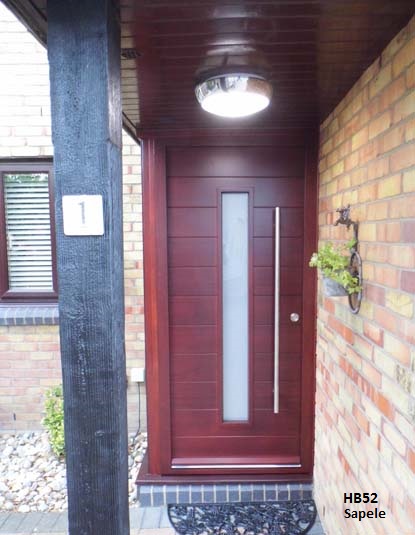 contemporary front door mahogany type