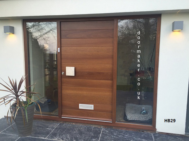 iroko contemporary doorset